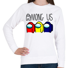 PRINTFASHION Among us - Női pulóver - Fehér női pulóver, kardigán