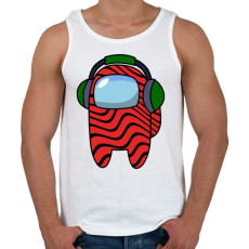 PRINTFASHION Among us Pewdiepie - Férfi atléta - Fehér