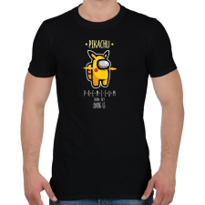 PRINTFASHION Among us Pikachu 2 premium skin set - Férfi póló - Fekete férfi póló