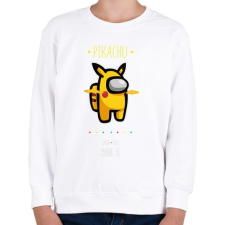 PRINTFASHION Among us Pikachu 2 premium skin set - Gyerek pulóver - Fehér gyerek pulóver, kardigán