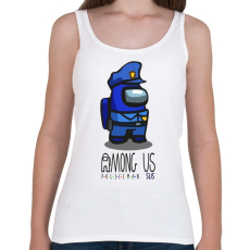 PRINTFASHION Among us Policeman sus - rendőr - Női atléta - Fehér
