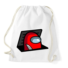 PRINTFASHION among us: red impostor - Sportzsák, Tornazsák - Fehér tornazsák