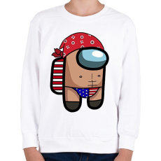 PRINTFASHION Among us: Ricardo - Gyerek pulóver - Fehér