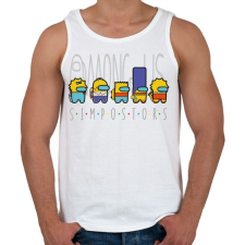 PRINTFASHION Among us - simpostors - Férfi atléta - Fehér atléta, trikó