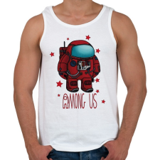 PRINTFASHION Among us spaceman - űrhajós - Férfi atléta - Fehér atléta, trikó