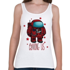 PRINTFASHION Among us spaceman - űrhajós - Női atléta - Fehér női trikó