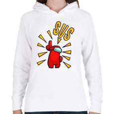 PRINTFASHION Among us - SUS - Női kapucnis pulóver - Fehér