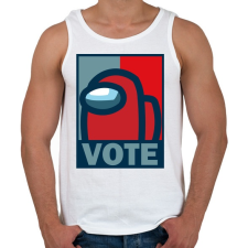 PRINTFASHION Among us - Szavazás - Férfi atléta - Fehér atléta, trikó