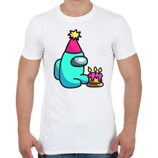 PRINTFASHION among us születésnap - Férfi póló - Fehér