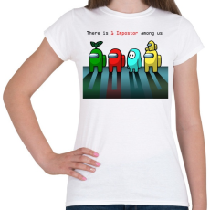 PRINTFASHION Among us There is one impostor - Női póló - Fehér