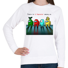 PRINTFASHION Among us There is one impostor - Női pulóver - Fehér női pulóver, kardigán