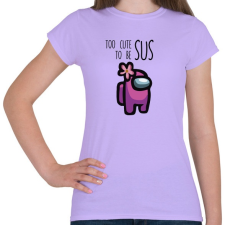 PRINTFASHION Among us Too cute to be sus - Női póló - Viola női póló