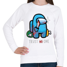 PRINTFASHION Among us trust no one  - Női pulóver - Fehér