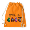 PRINTFASHION Among us xmas - Sportzsák, Tornazsák - Narancssárga