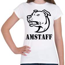 PRINTFASHION Amstaff 02 - Női póló - Fehér női póló