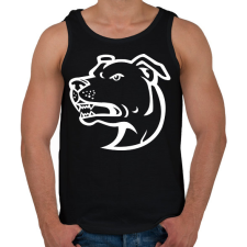 PRINTFASHION Amstaff 03 - Férfi atléta - Fekete atléta, trikó