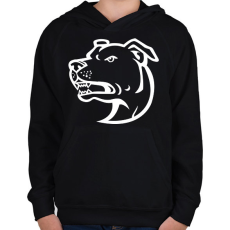 PRINTFASHION Amstaff 03 - Gyerek kapucnis pulóver - Fekete