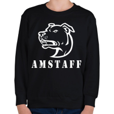 PRINTFASHION Amstaff 04 - Gyerek pulóver - Fekete gyerek pulóver, kardigán