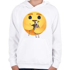 PRINTFASHION Amstaff - Gyerek kapucnis pulóver - Fehér