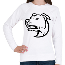 PRINTFASHION Amstaff - Női pulóver - Fehér női pulóver, kardigán