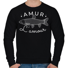 PRINTFASHION Amur Lamour White-02 - Férfi pulóver - Fekete férfi pulóver, kardigán