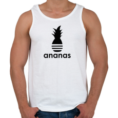 PRINTFASHION Ananas - Parody - Férfi atléta - Fehér
