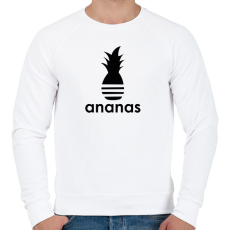 PRINTFASHION Ananas - Parody - Férfi pulóver - Fehér