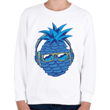 PRINTFASHION Ananász - Gyerek pulóver - Fehér gyerek pulóver, kardigán
