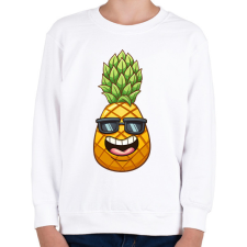PRINTFASHION Ananász  - Gyerek pulóver - Fehér gyerek pulóver, kardigán