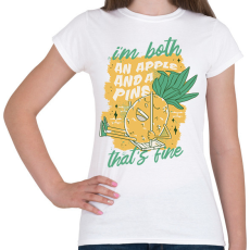 PRINTFASHION Ananász - Női póló - Fehér