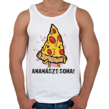 PRINTFASHION Ananászt soha! - Férfi atléta - Fehér atléta, trikó