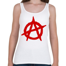 PRINTFASHION Anarchia - Női atléta - Fehér női trikó