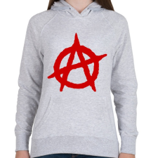 PRINTFASHION Anarchia - Női kapucnis pulóver - Sport szürke női pulóver, kardigán