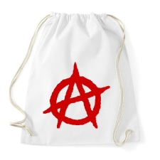 PRINTFASHION Anarchia - Sportzsák, Tornazsák - Fehér tornazsák