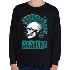 PRINTFASHION anarchy blue - Gyerek pulóver - Fekete