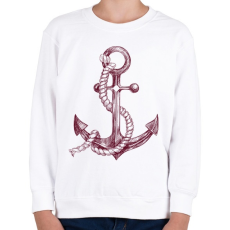 PRINTFASHION Anchor - Gyerek pulóver - Fehér