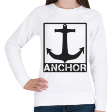 PRINTFASHION Anchor - Női pulóver - Fehér