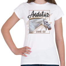 PRINTFASHION Andalúz - Női póló - Fehér