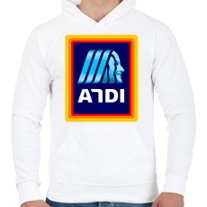 PRINTFASHION Andi - Férfi kapucnis pulóver - Fehér