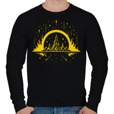 PRINTFASHION Androméda Deluxe - Férfi pulóver - Fekete férfi pulóver, kardigán