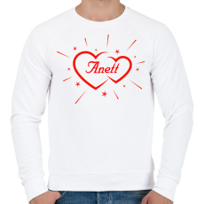 PRINTFASHION Anett - Férfi pulóver - Fehér