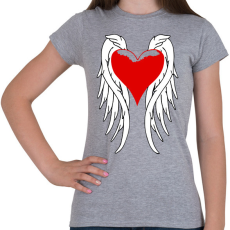 PRINTFASHION Angel - Női póló - Sport szürke