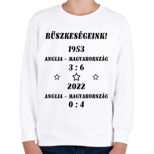 PRINTFASHION Anglia - Magyarország fekete - Gyerek pulóver - Fehér gyerek pulóver, kardigán
