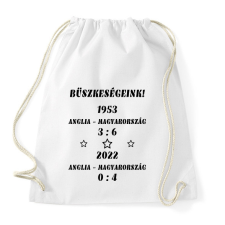 PRINTFASHION Anglia - Magyarország fekete - Sportzsák, Tornazsák - Fehér tornazsák