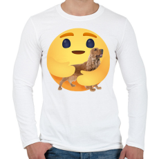 PRINTFASHION Angol cocker spániel - Férfi hosszú ujjú póló - Fehér