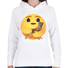 PRINTFASHION Angol cocker spániel - Női kapucnis pulóver - Fehér