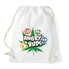 PRINTFASHION Angry Buds - Sportzsák, Tornazsák - Fehér tornazsák