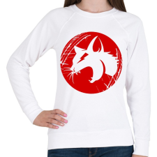 PRINTFASHION Angry cat - Női pulóver - Fehér női pulóver, kardigán