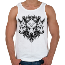 PRINTFASHION angry cerberus - Férfi atléta - Fehér atléta, trikó
