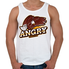 PRINTFASHION Angry Eagles - Férfi atléta - Fehér